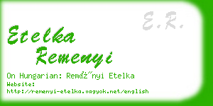 etelka remenyi business card